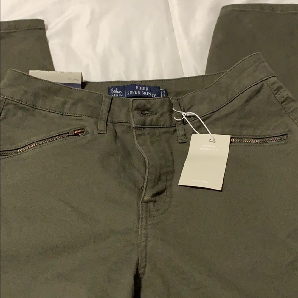 Boden biker skinny denim